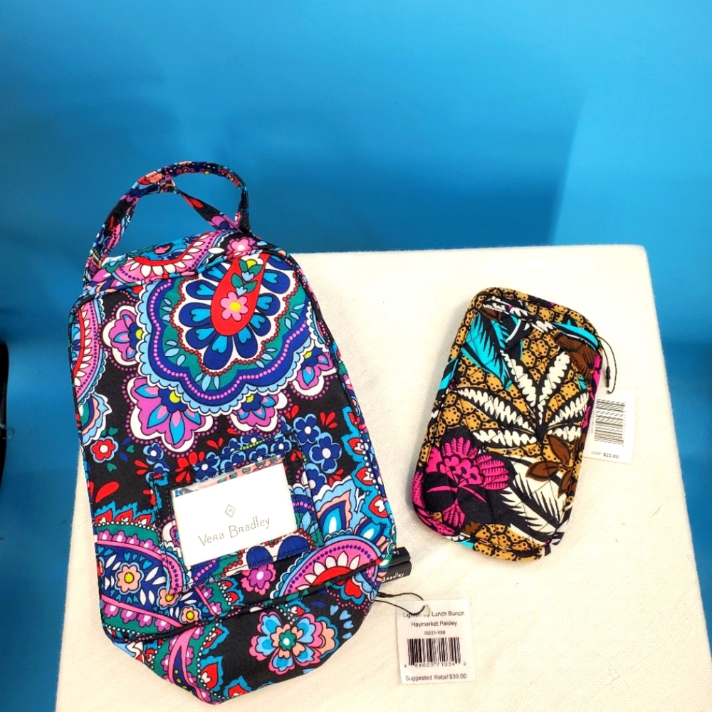 Vera Bradley NWT bundle lunchbag and glasses case